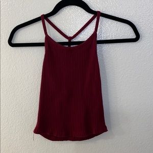Red strappy Tank Top